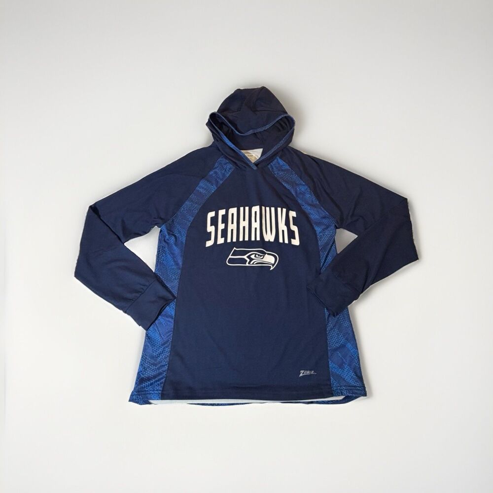 Seattle Seahawks Zubaz Hoodie Women’s M NFL Team Apparel NWOT Performance